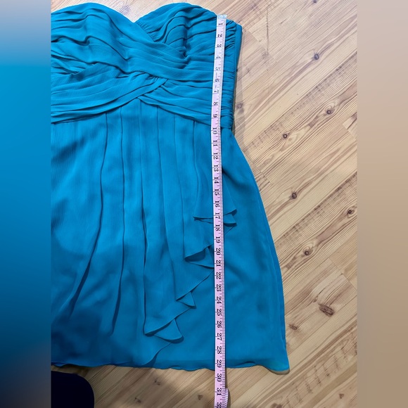 David's Bridal Strapless Emerald Green Dress - Picture 8 of 8